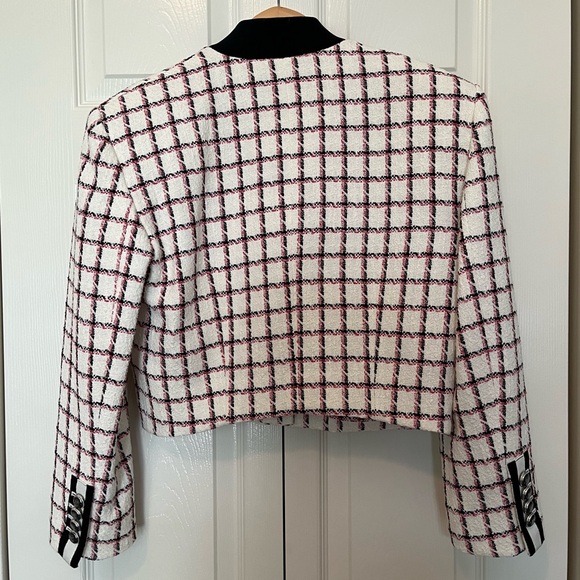NWT Veronica Beard Ellicot Graphic Tweed Jacket. Size 4 - Picture 11 of 16